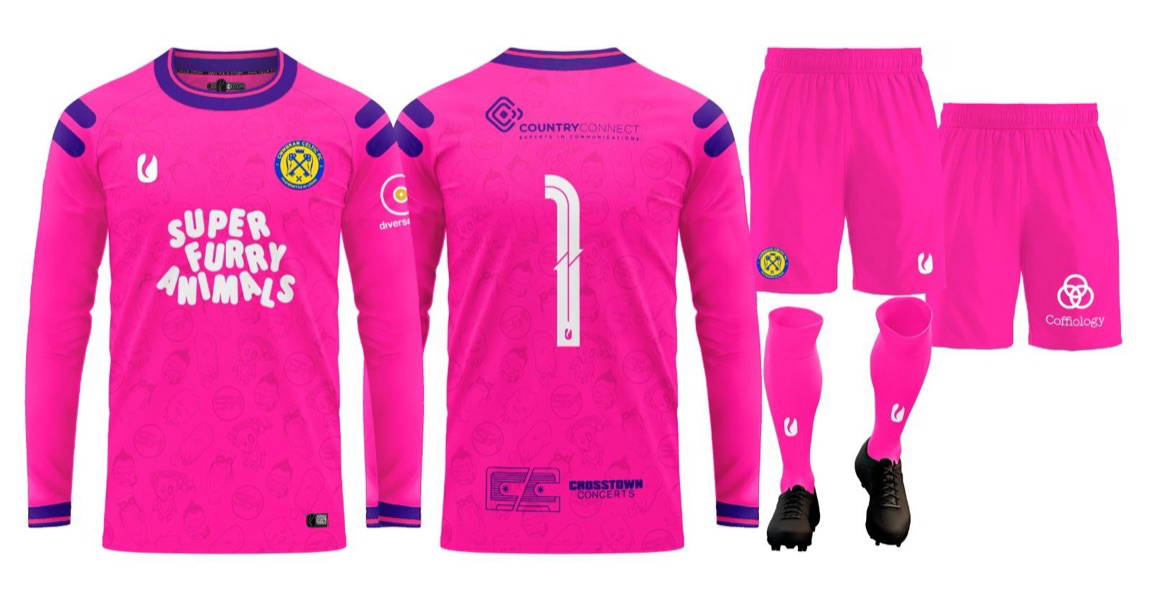 Cwmbran Celtic goalkeeper shirt — Super Furry Animals