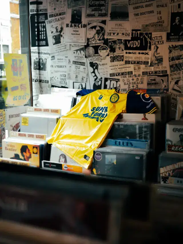The Super Furry Animals shirt in the racks at Diverse Vinyl