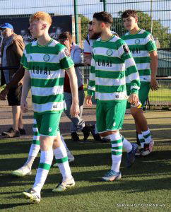 Cwmbran Celtic Men's First Team in action at Llanishen, FAW Amateur Trophy, October 2026
