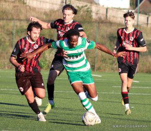 Cwmbran Celtic Men's First Team in action at Llanishen, FAW Amateur Trophy, October 2026