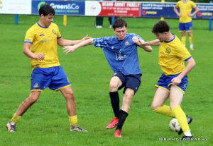 Cwmbran Celtic Under-18s in action against Newport Corinthians, September 2026